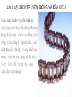 Tài liệu Loại xích truyền động và đĩa xích docx
