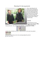 Tài liệu Photoshop CS: Ảnh cong trên nền pptx