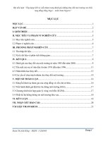 Ứng dụng GIS và viễn thám trong đánh giá những thay đổi môi trường ven biển vùng đồng bằng niger – miền nam nigeria 