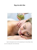 Tài liệu Đẹp da nhờ tắm pptx