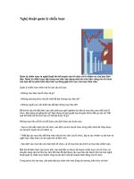 Tài liệu Nghệ thuật quản lý chiến lược docx