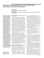 Tài liệu Management by objectives and the Balanced Scorecard: will Rome fall again? doc