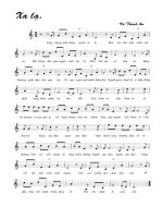 Tài liệu Bài hát xa lạ - Vũ Thành An (lời bài hát có nốt) docx