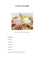 Tài liệu Cần tây xào miến doc