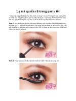 Tài liệu Lạ mà quyến rũ trong party tối pptx