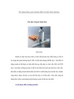 Tài liệu Sử dụng hiệu quả insulin điều trị đái tháo đường docx