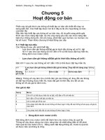 Tài liệu Chương 5 - Hoạt động cơ bản pdf