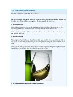 Tài liệu 7 việc không nên làm sau khi uống rượu docx