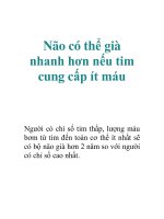Tài liệu Não có thể già nhanh hơn nếu tim cung cấp ít máu docx