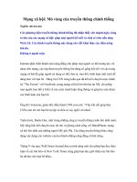 Tài liệu Mạng xã hội: Mỏ vàng của truyền thông chính thống doc