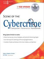 Tài liệu Scene Of The Cybercrime Computer Forensics Handbook docx