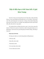 Tài liệu Một số điều bạn có thể chưa biết về giải Kim Tượng pdf