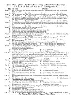 Tài liệu Đề thi thử đaị học môn lý trường Trần Hưng Đạo (đề 2) pdf