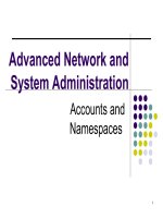 Tài liệu Advanced Network and System Administration ppt