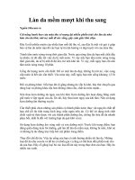 Tài liệu Làn da mềm mượt khi thu sang ppt