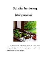 Tài liệu Nơi tiềm ẩn vi trùng không ngờ tới ppt