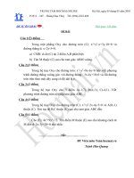 Tài liệu Đề và đáp án thi thử đại học môn Toán 2010_Đề số 6 ppt