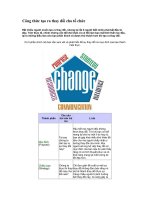 Tài liệu Công thức tạo ra thay đổi cho tổ chức pdf