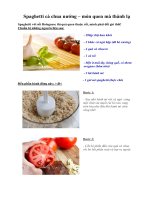 Tài liệu Spaghetti cà chua nướng – món quen mà thành lạ pdf