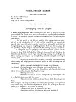 Tài liệu Lý thuyết tài chính docx
