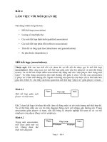 Tài liệu BÀI 4 LÀM VIỆC VỚI MỐI QUAN HỆ doc