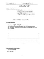 ĐỒ án THIẾT kế cầu dầm THÉP bê TÔNG cốt THÉP LIÊN hợp NHỊP GIẢN đơn 