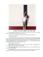 Tài liệu 5 YẾU TỐ TĂNG CHIỀU CAO CHO TRẺ doc