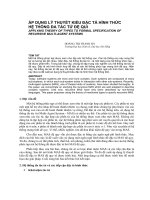 Tài liệu ÁP DỤNG LÝ THUYẾT, KIỂU ĐẶC TẢ HÌNH THỨC HỆ THỐNG ĐA TÁC TỬ ĐỆ QUI docx