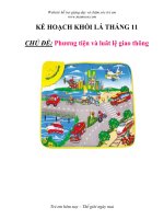 Tài liệu KẾ HOẠCH - CHỦ ĐỀ: Phương tiện và luât lệ giao thông - KHỐI LÁ ppt