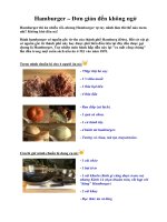 Tài liệu Hamburger – Đơn giản đến không ngờ ppt