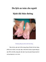 Tài liệu Du lịch an toàn cho người bệnh đái tháo đường pdf