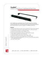 Tài liệu Category 6 and 5e Dynamic Angle Right/Left Patch Panels pptx