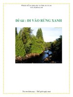 Tài liệu Đề tài : ĐI VÀO RỪNG XANH ppt