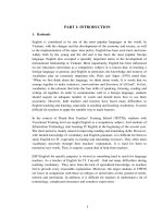 Những khó khăn và giải pháp cho việc dạy từ vựng cho sinh viên chuyên ngành tin học trường THSP thanh hóa
