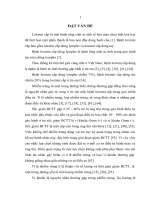 NGHIÊN cứu đặc điểm lâm SÀNG, xét NGHIỆM  NHIỄM TRÙNG DO VI KHUẨN TRONG điều TRI LOXEMI cấp DÒNG  LYMPHO tại BENH VIỆN NHI TRUNG ƯƠNG 