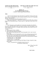 Tài liệu Đề thi môn Hệ thống Lao động tiền lương (Đề số 10) doc