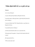 Tài liệu Thẩm định thiết kế xe cơ giới cải tạo docx