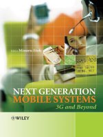 Tài liệu Next Generation Mobile Systems 3G and Beyond doc