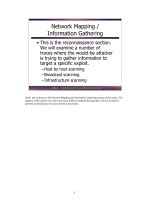 Tài liệu Network Mapping / Information Gathering pptx
