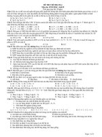 Tài liệu Đề thi thử ĐH CĐ môn Sinh học pptx