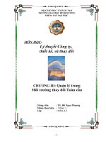 Quản lý trong môi trường thay đổi toàn cầu 