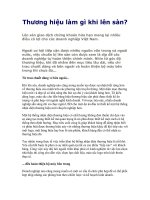 Tài liệu Thương hiệu làm gì khi lên sàn? doc