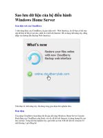 Tài liệu Sao lưu dữ liệu của hệ điều hành Windows Home Server doc