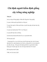 Tài liệu Chỉ định người kiểm định giống cây trồng nông nghiệp docx