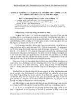 Tài liệu KẾT QUẢ NGHIÊN CỨU XÂY DỰNG CÁC MÔ HÌNH CHUYỂN ĐỔI CƠ CẤU CÂY TRỒNG TRÊN ĐẤT LÚA TẠI TỈNH KON TUM pptx