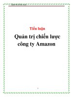 Tiểu luận Quản trị chiến lược công ty Amazon