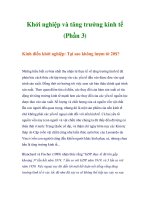 Tài liệu Khởi nghiệp và tăng trưởng kinh tế (Phần 3) doc