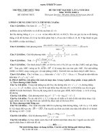 de thi thu DH lan 1  mon toan  2014 THPT le duc tho HT 