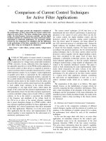 Comparison of current control techniques for active filter application 