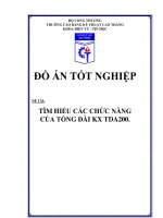 Luận văn: Tìm hiểu các chức năng của tổng đài KX TDA200